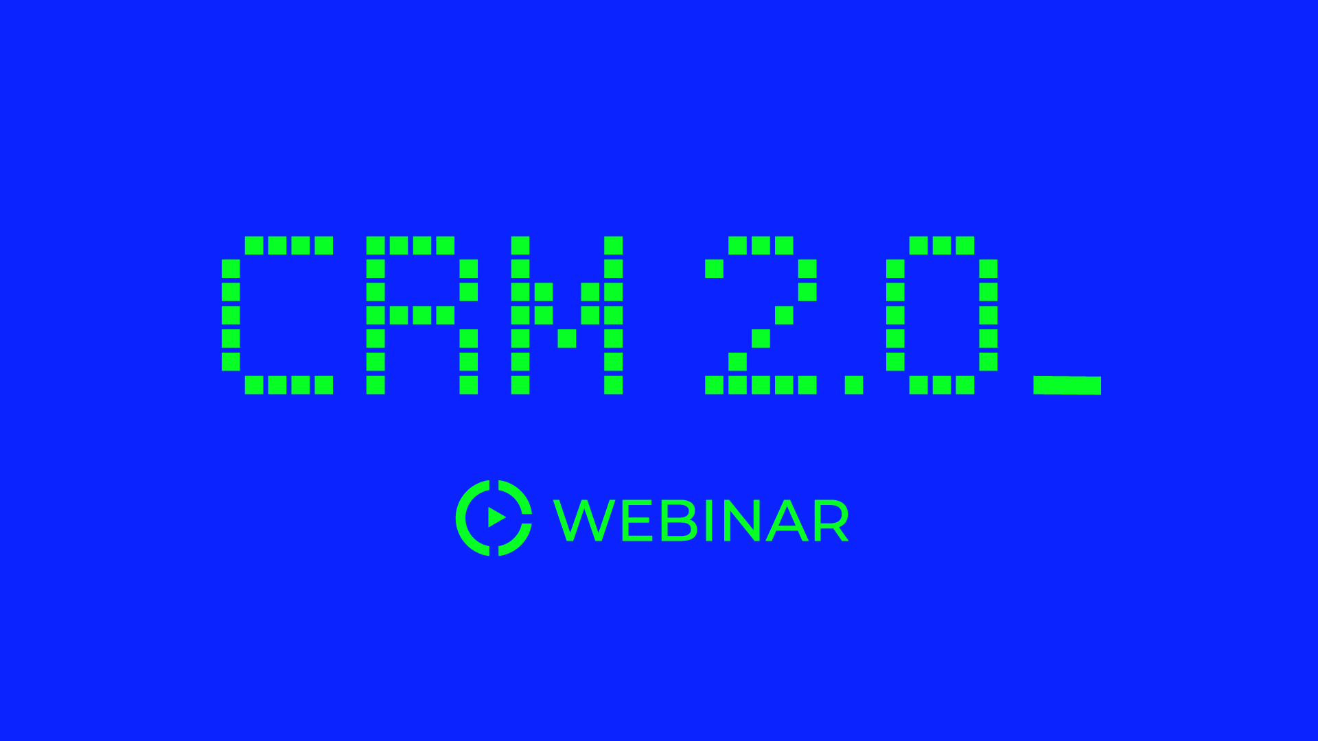 Webinar: CRM 2.0